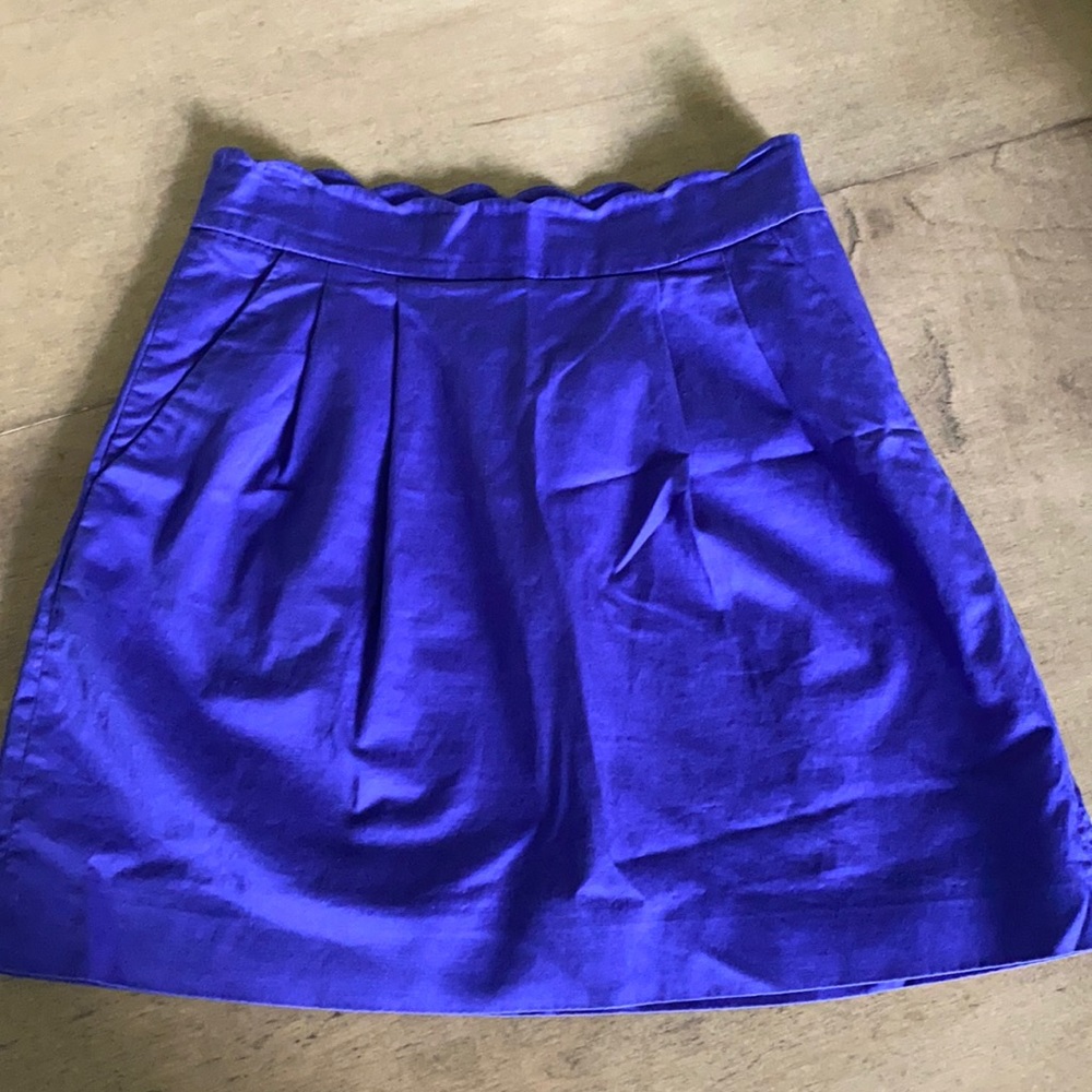 JCrew Violet Scallop Skirt